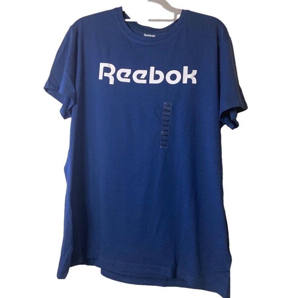 Reebok TE Graphic Tee Training T-Shirt XL Extra Large Women's Blue